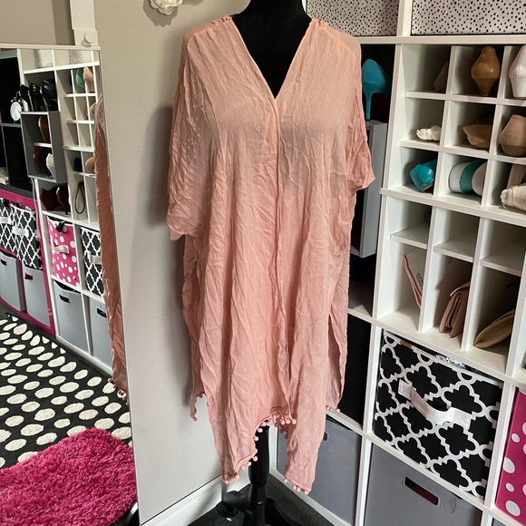 Tops - Pink Lace Kimono